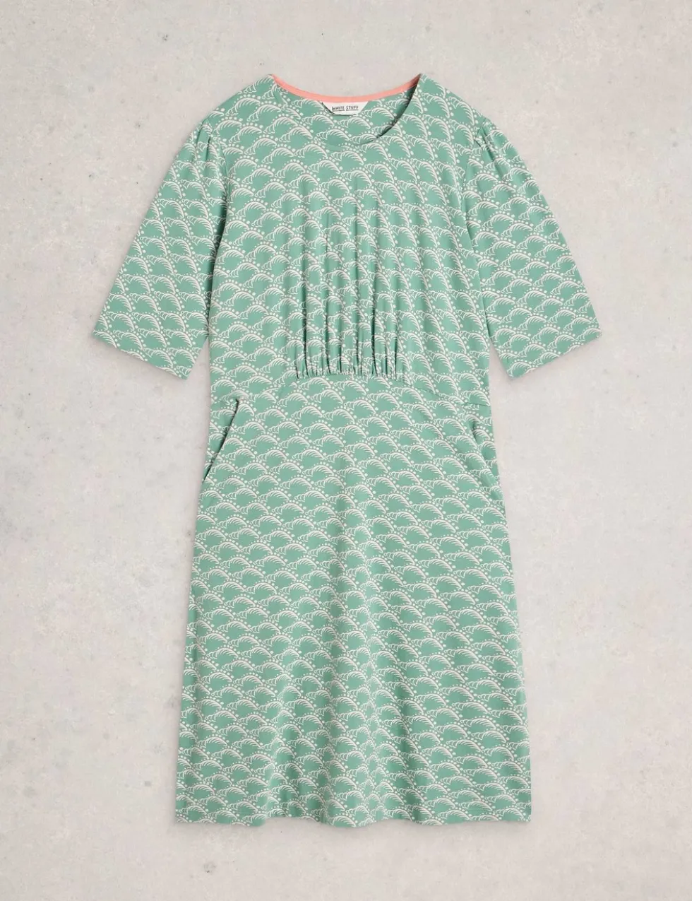 Jersey Printed Mini Waisted Dress