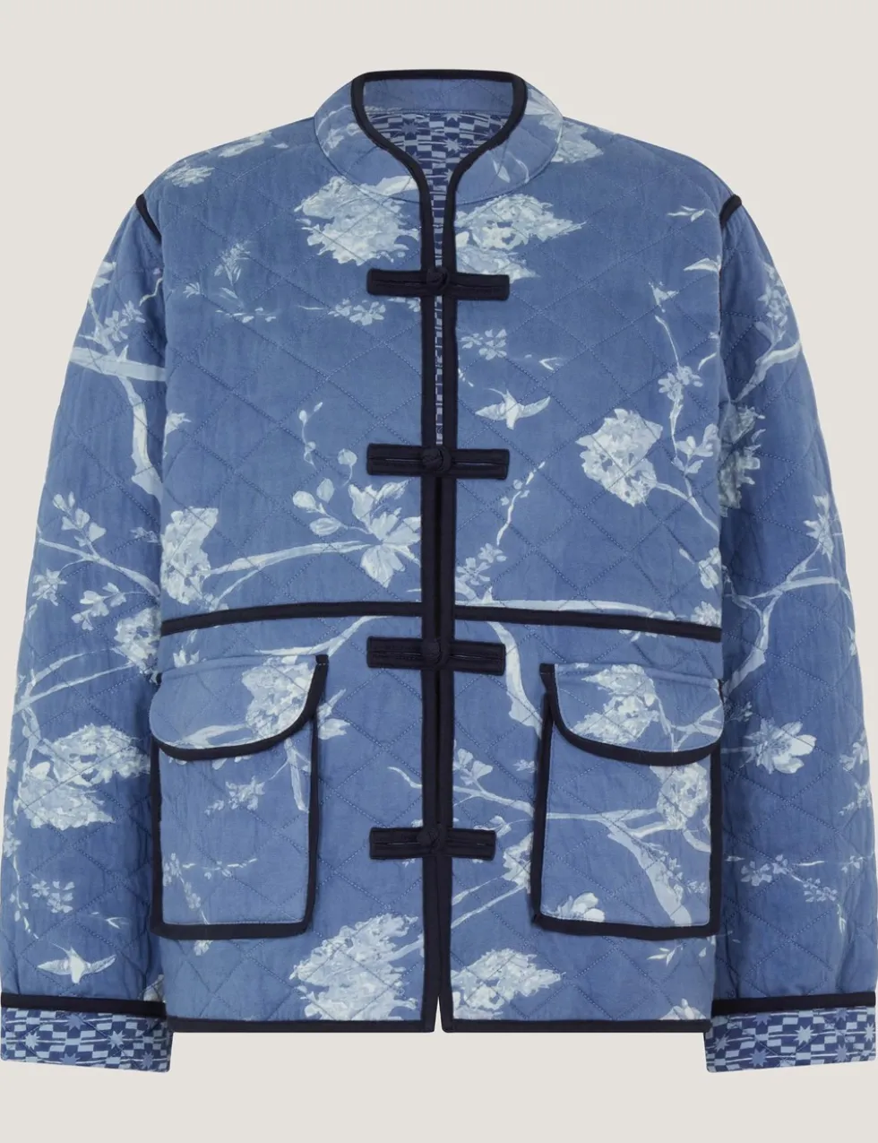 Jersey Printed Quilted Jacket