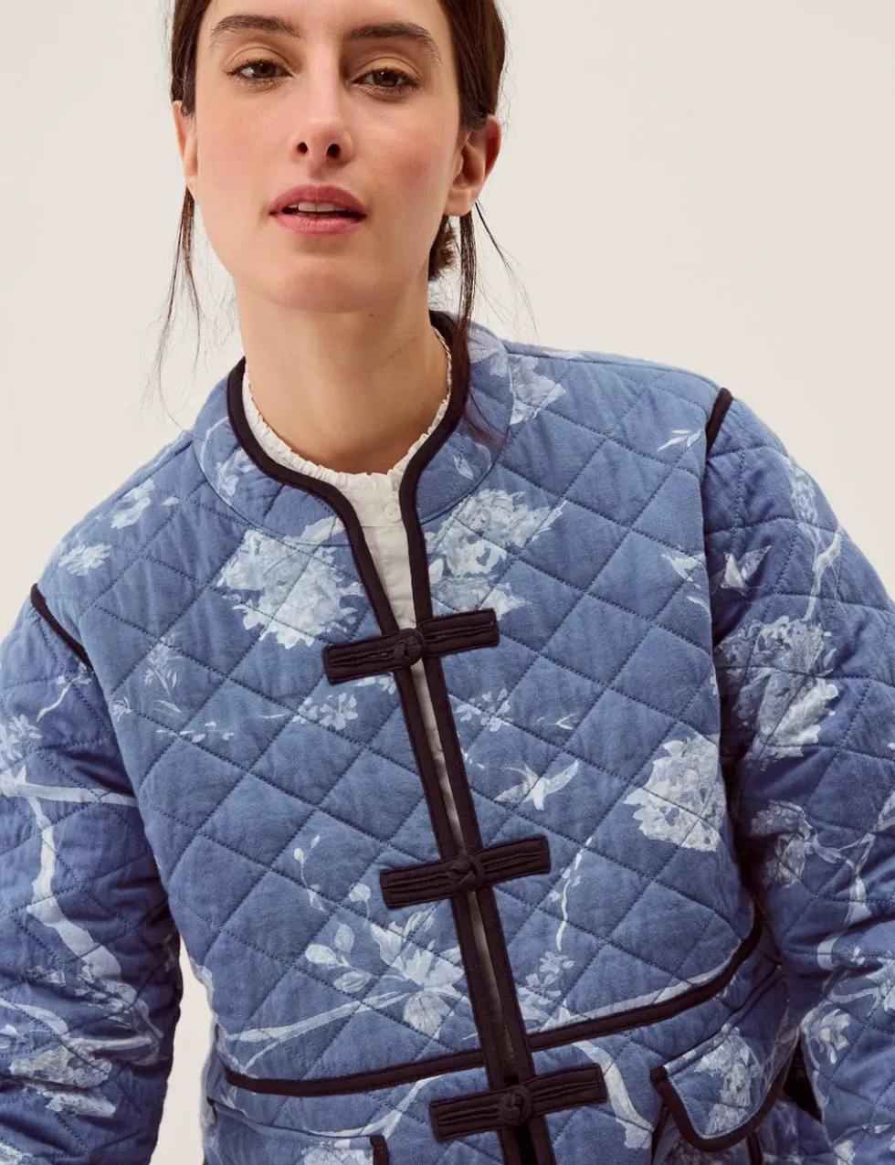 Jersey Printed Quilted Jacket