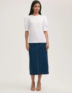 Jersey Puff Sleeve Top