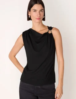 Jersey Ring Detail Vest