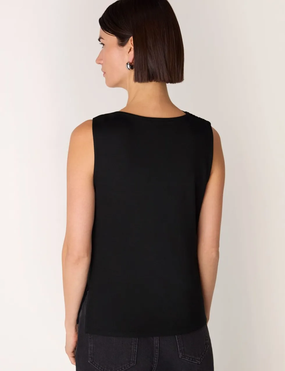 Jersey Ring Detail Vest