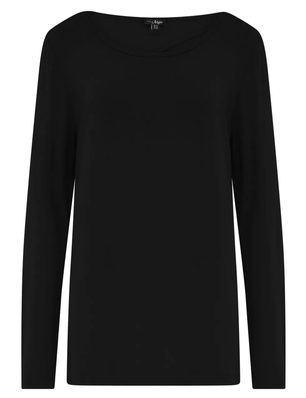 Jersey Round Neck Wrap Back Yoga Top