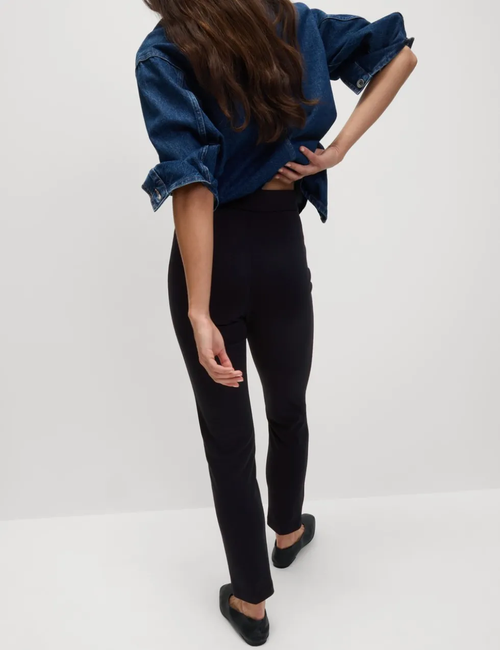 Jersey Slim Fit Ankle Grazer Trousers