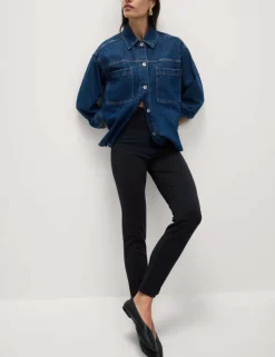 Jersey Slim Fit Ankle Grazer Trousers