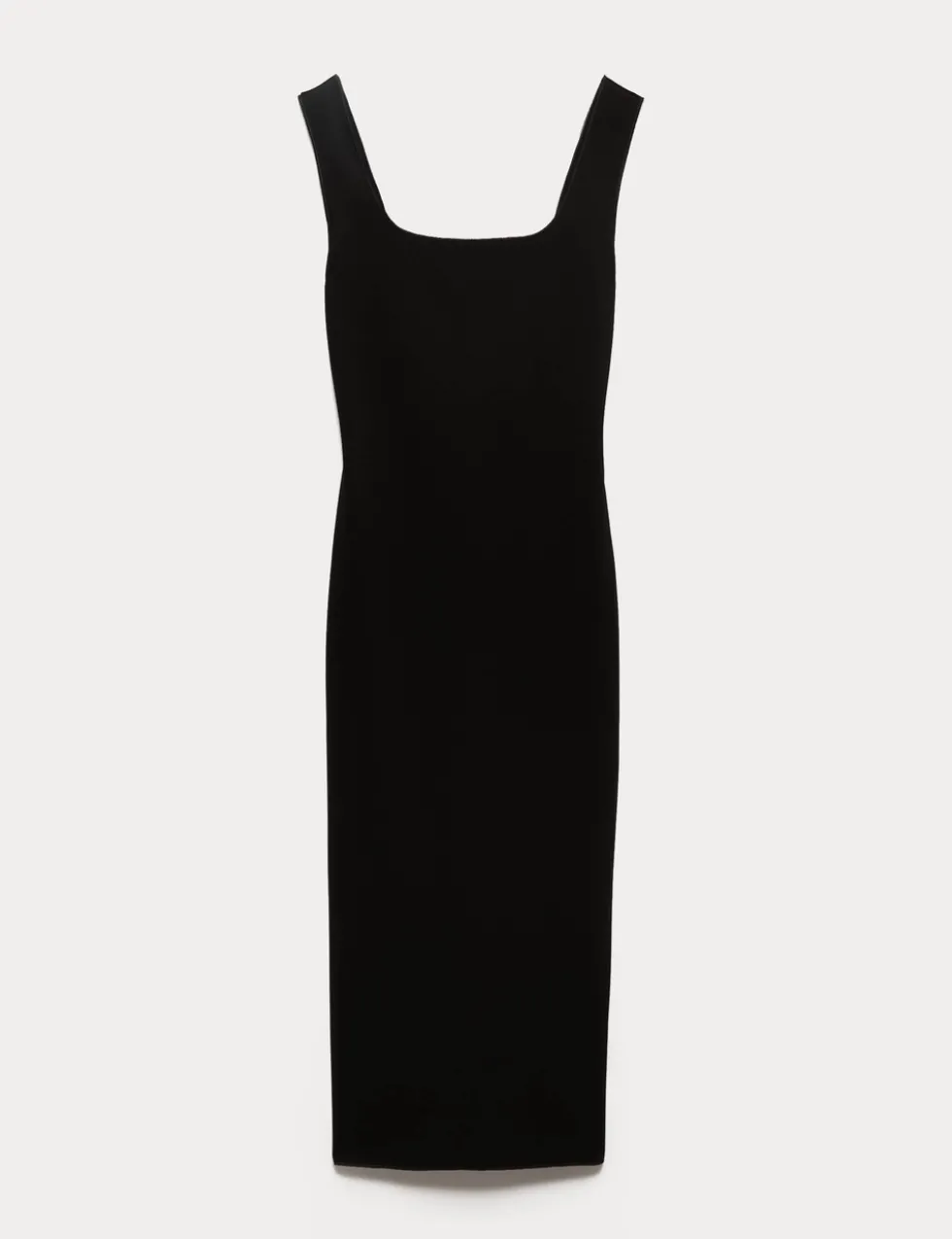 Jersey Square Neck Midi Bodycon Dress