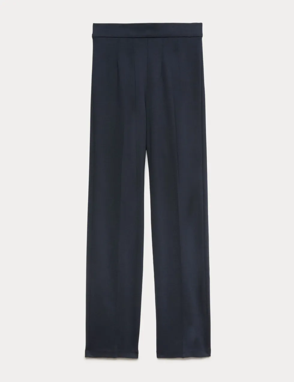 Jersey Straight Leg Trousers with Stretch