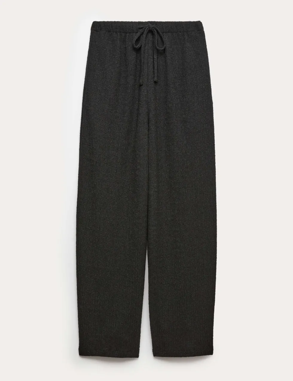 Jersey Textured Carrot Leg Ankle Grazer Trousers