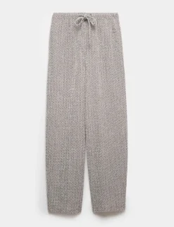 Jersey Textured Carrot Leg Ankle Grazer Trousers