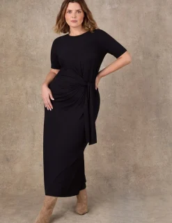 Jersey Tie Waist Midaxi Wrap Dress