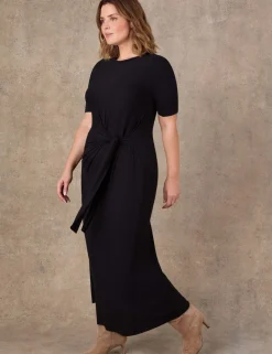 Jersey Tie Waist Midaxi Wrap Dress