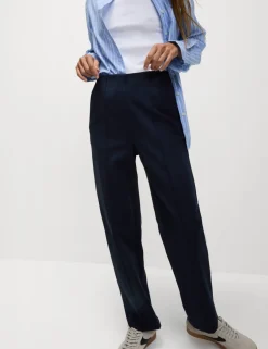 Jersey Twill Straight Leg Trousers