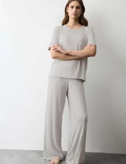 Jersey Wide Leg Pyjama Bottoms