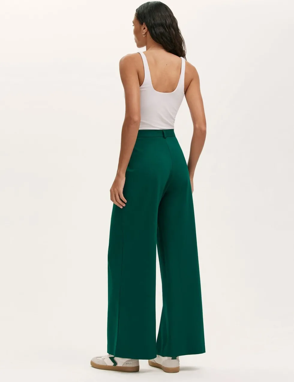 Jersey Wide Leg Trousers