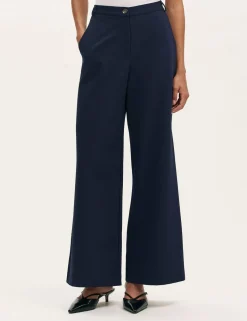 Jersey Wide Leg Trousers