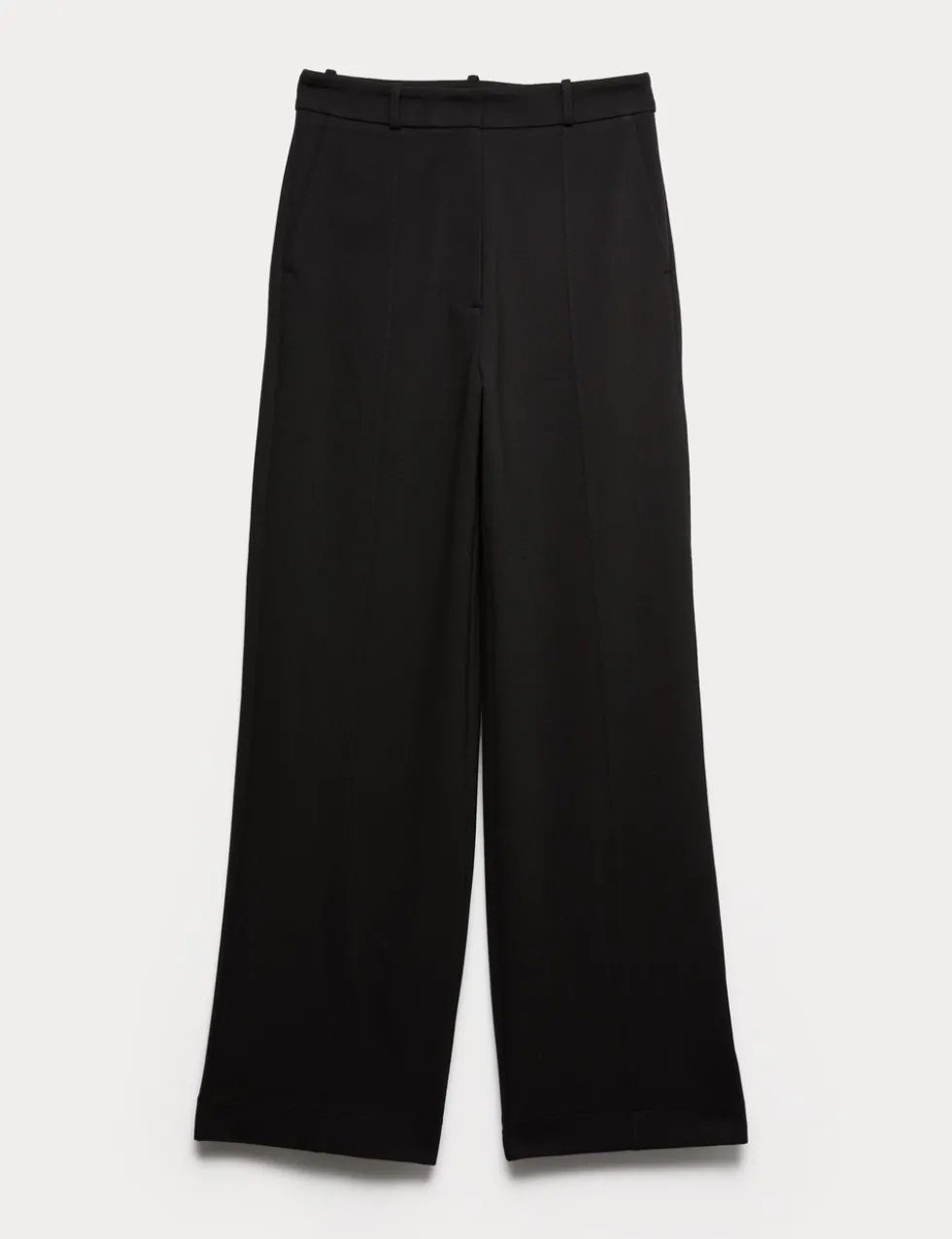 Jersey Wide Leg Trousers