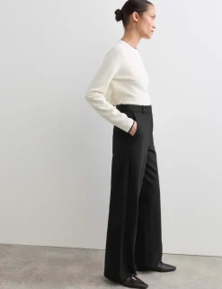 Jersey Wide Leg Trousers