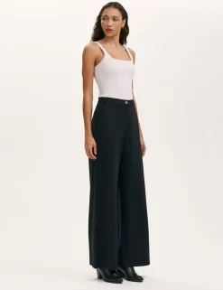 Jersey Wide Leg Trousers