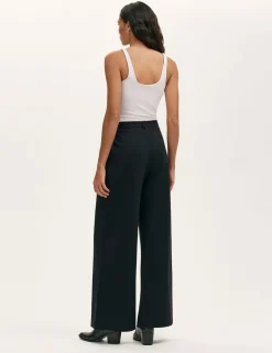 Jersey Wide Leg Trousers