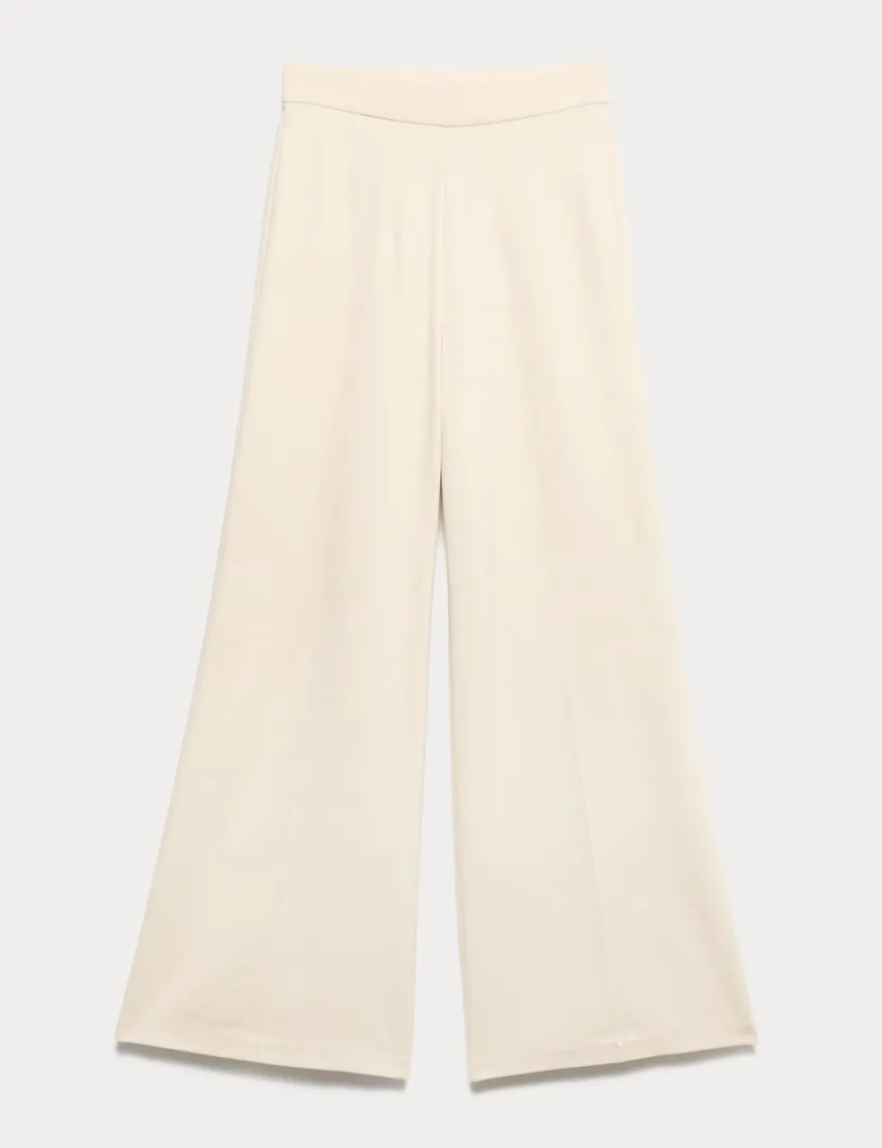 Jersey Wide Leg Trousers with Stretch