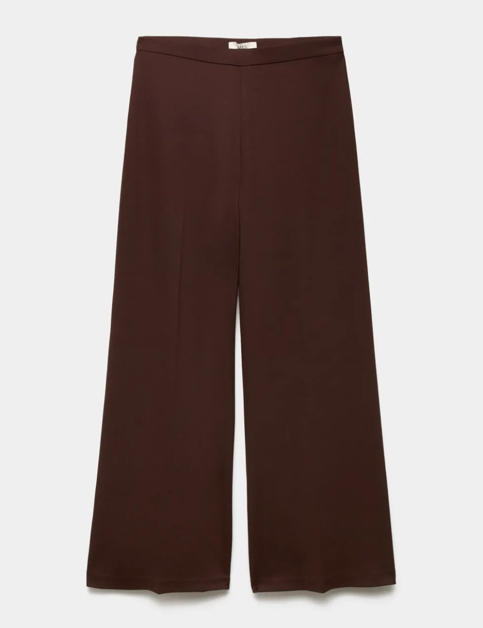 Jersey Wide Leg Trousers with Stretch
