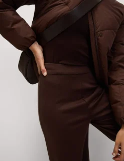 Jersey Wide Leg Trousers with Stretch