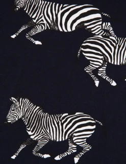 Jersey Zebra Print Cuffed Pyjamas (1-12 Yrs)
