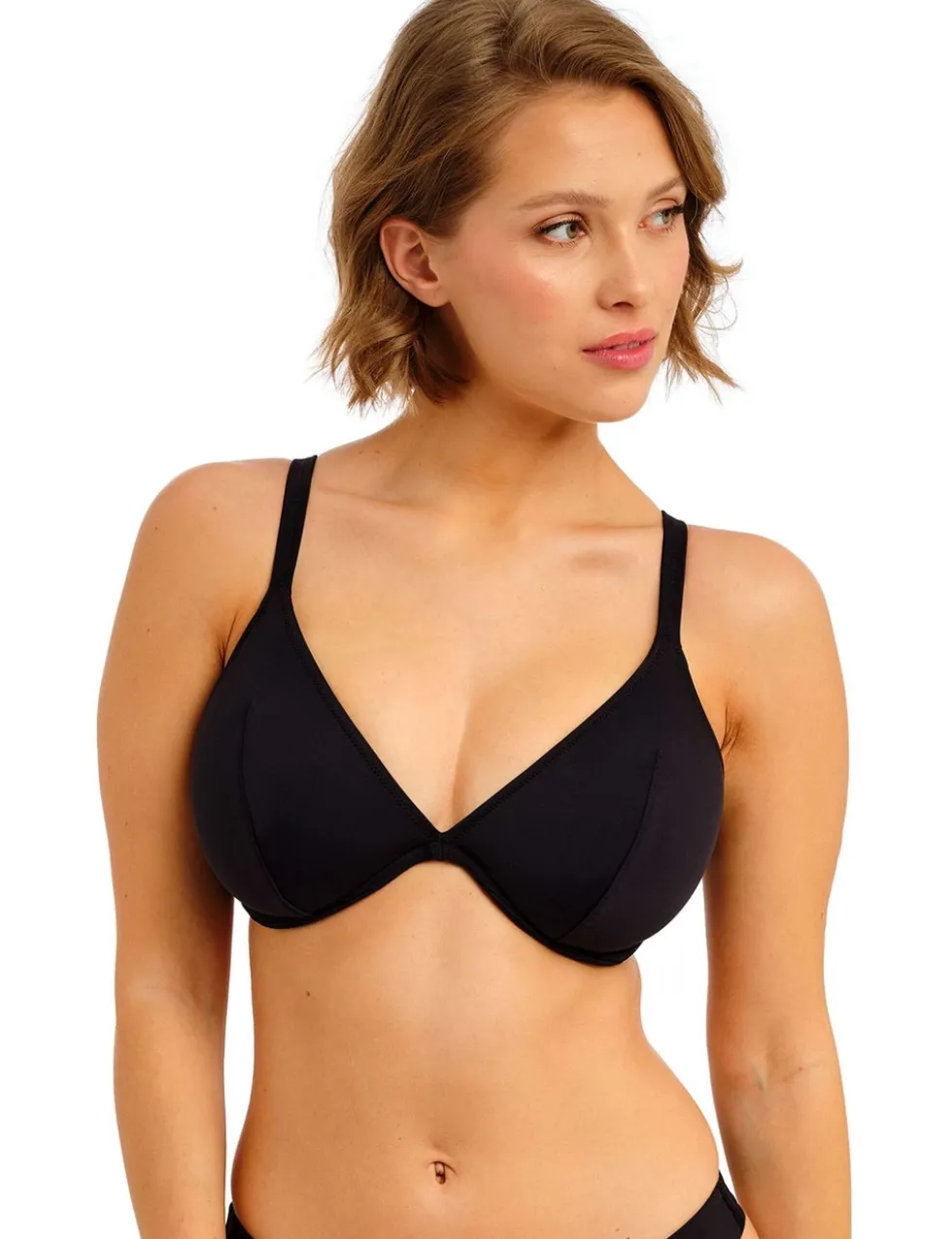 Jewel Cove Wired Plunge Bikini Top D-G