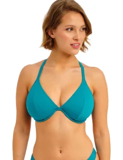 Jewel Cove Wired Plunge Bikini Top (D-G)