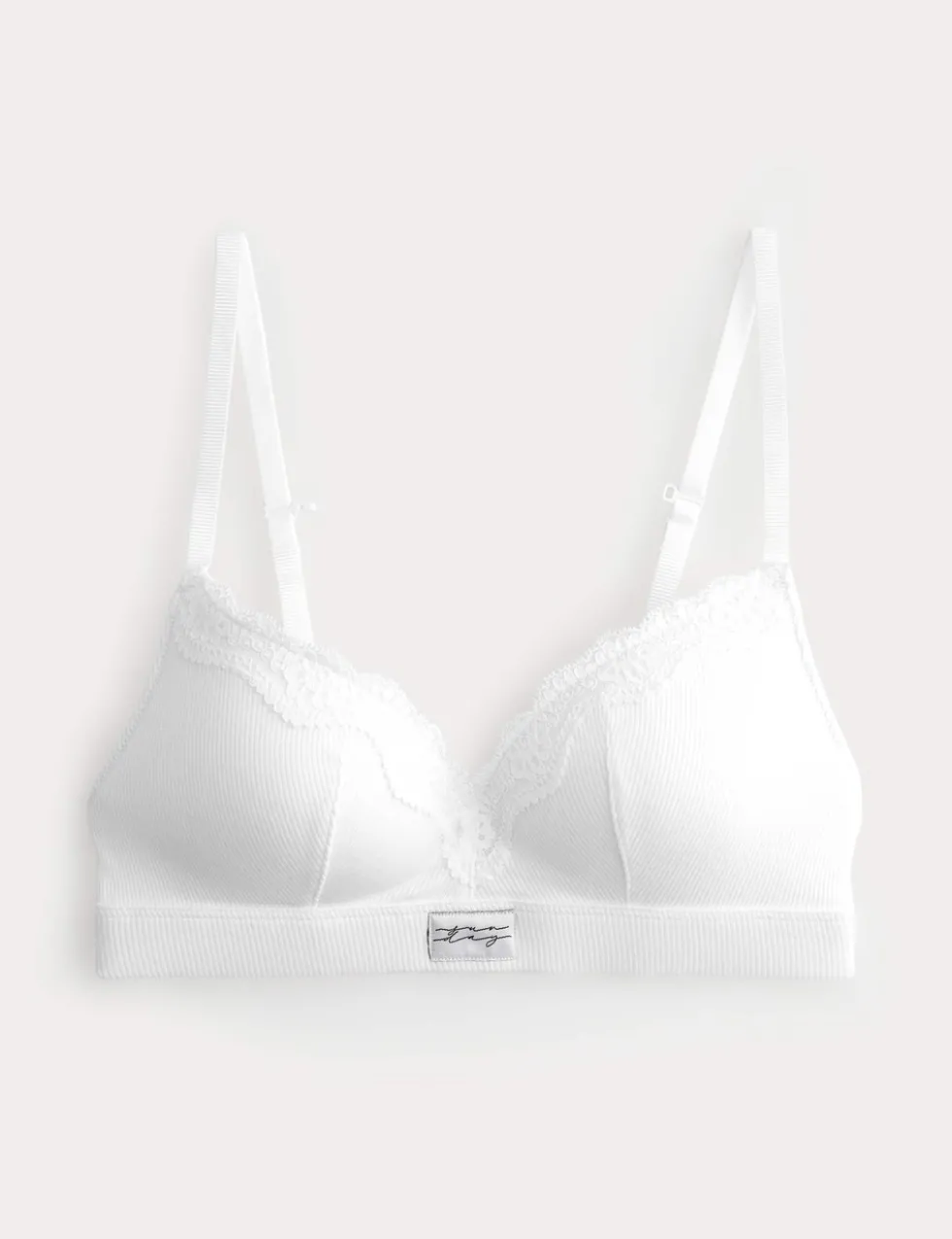 Juni Cotton Rib Non Wired Plunge Bra (A-E)