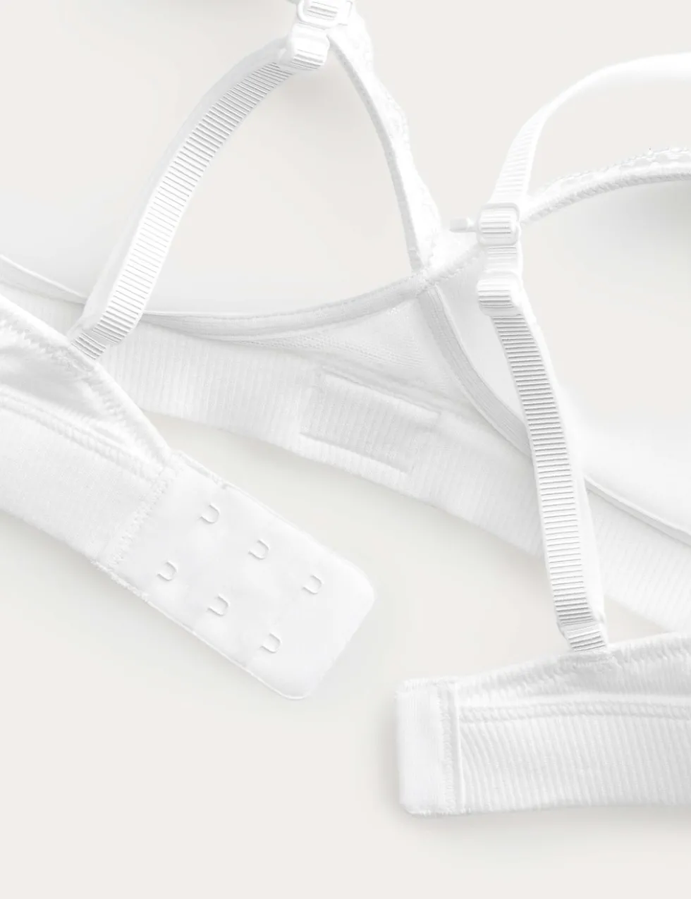 Juni Cotton Rib Non Wired Plunge Bra (A-E)