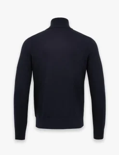 Kanobix Cotton Rich Half Zip Jumper with Cashmere