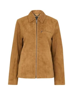 Kate Suede Collared Jacket