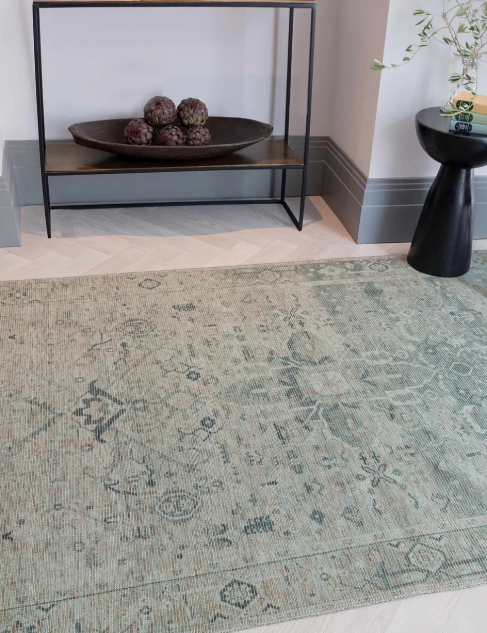 Kaya Vida Vintage Style Flatweave Rug