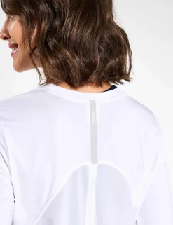 Kendall Crew Neck Split Back Top