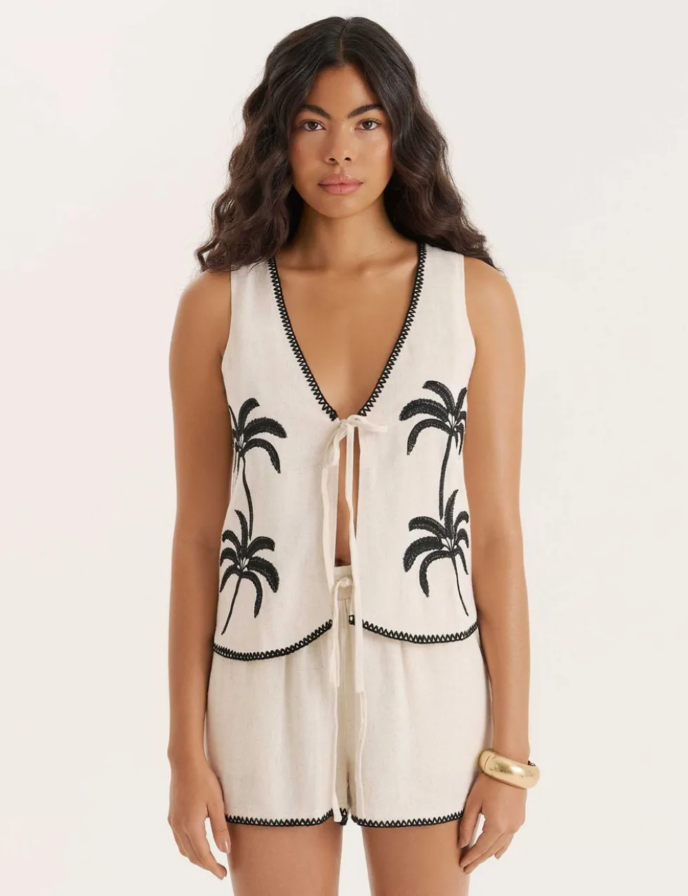 Kenna Co-ord Palm Print Shorts