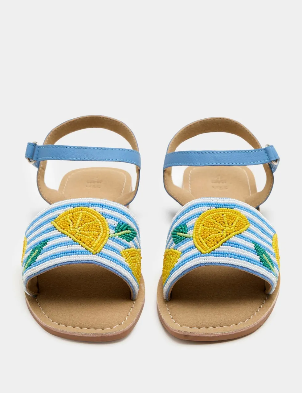 Kids' Beaded Lobster Riptape Sandals (10 Small - 4 Large)