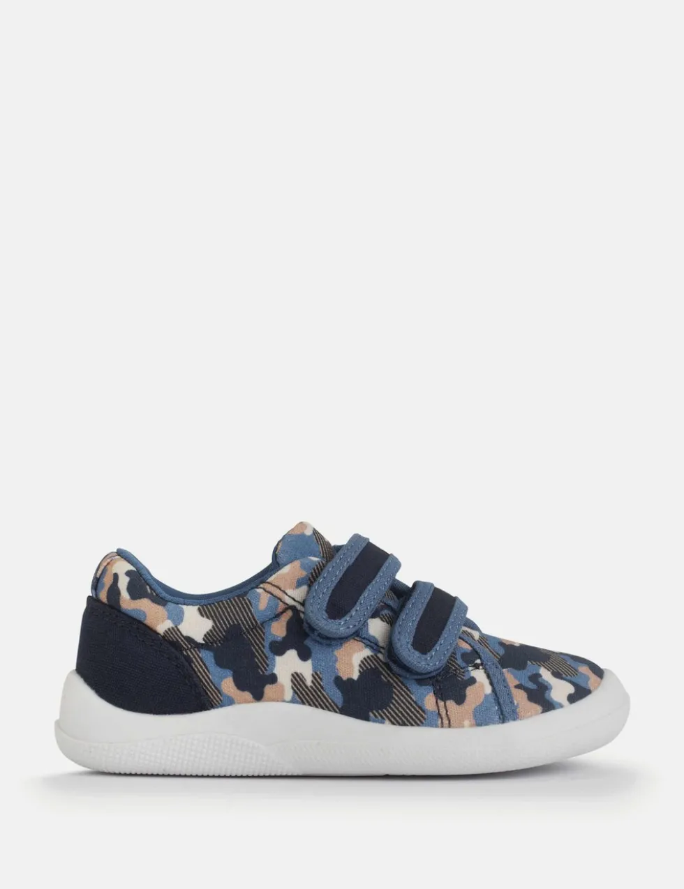 Kids' Canvas Camo Riptape Trainers (3 Small - 7 Small)