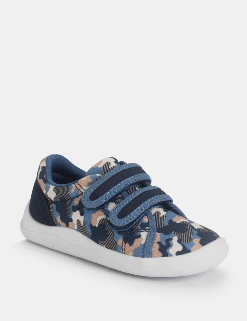 Kids' Canvas Camo Riptape Trainers (3 Small - 7 Small)