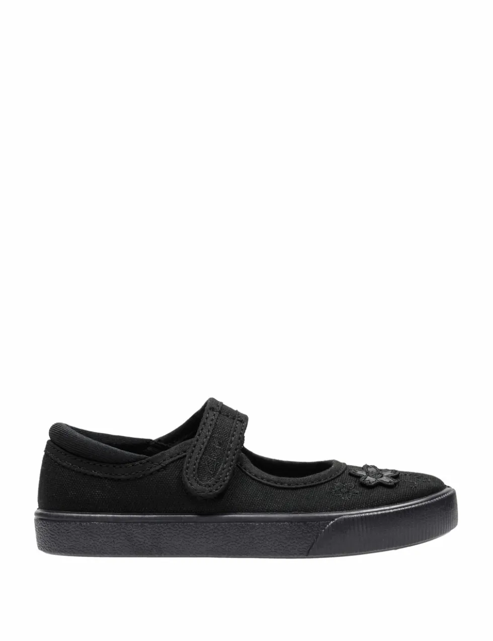 Kids' Canvas Floral Riptape Plimsolls (7 Small - 4 Large)