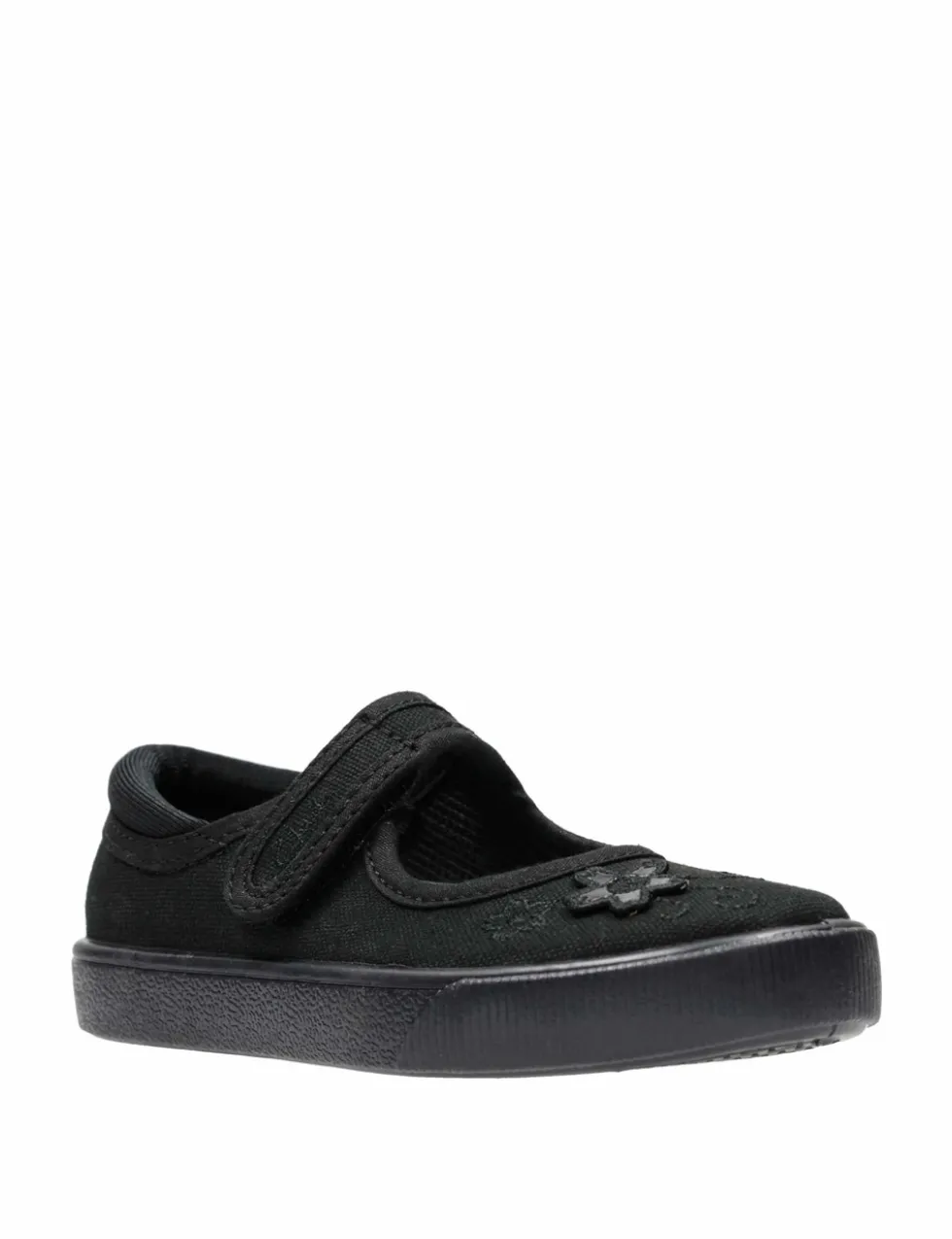 Kids' Canvas Floral Riptape Plimsolls (7 Small - 4 Large)