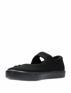 Kids' Canvas Floral Riptape Plimsolls (7 Small - 4 Large)
