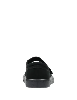 Kids' Canvas Floral Riptape Plimsolls (7 Small - 4 Large)