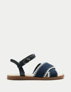 Kids' Cross Strap Crochet Sandals (4 Small - 2 Large)