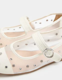 Kids' Diamanté Ballet Pumps (10 Small - 4 Large)