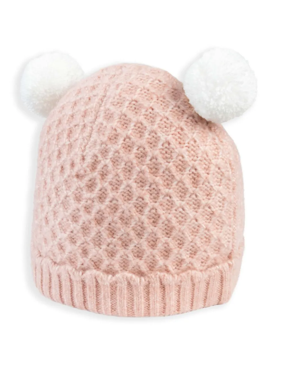 Kids' Double Pom Pom Knitted Winter Hat (0-12 Mths)