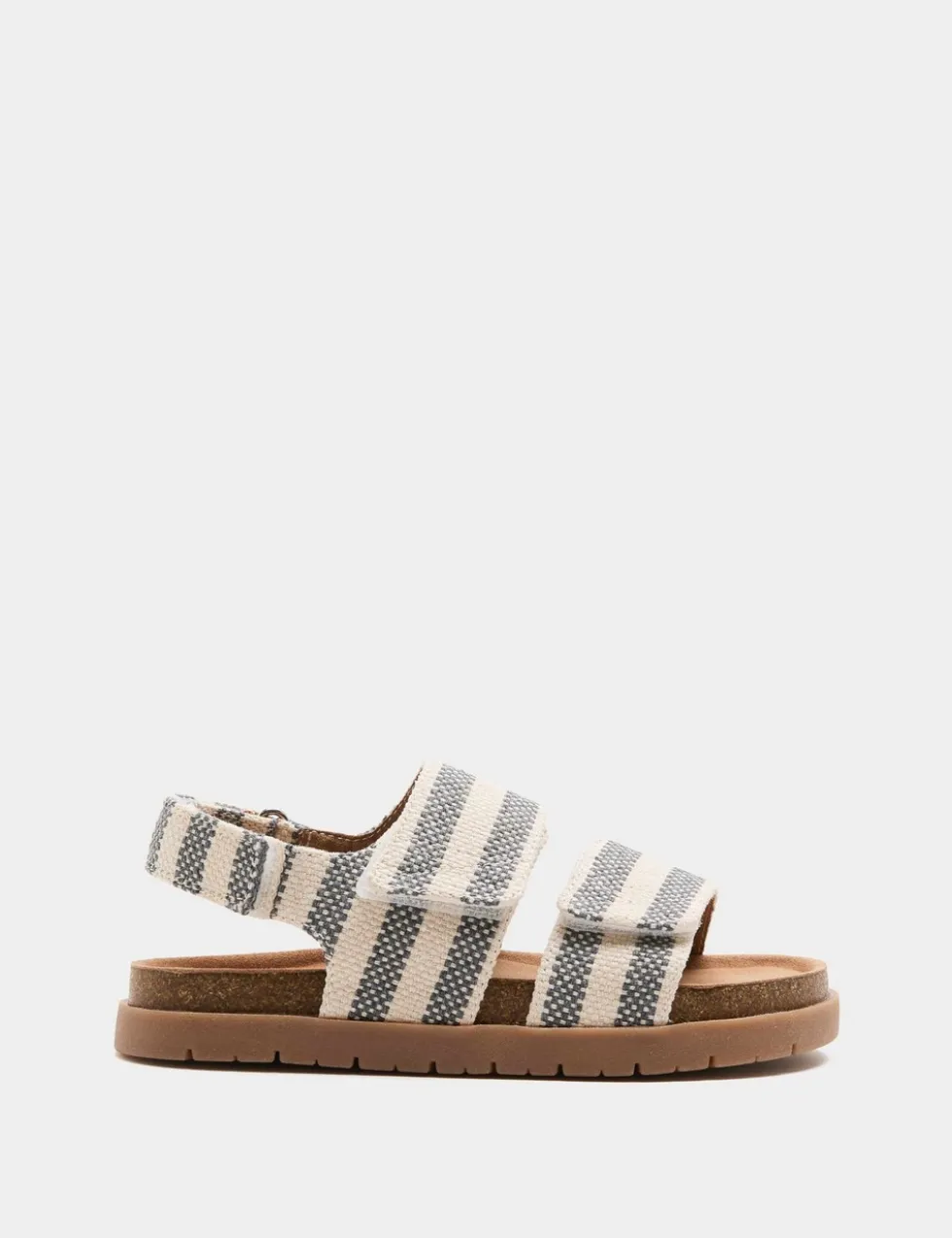 Kids' Double Strap Striped Sandals (4 Small - 2 Large)
