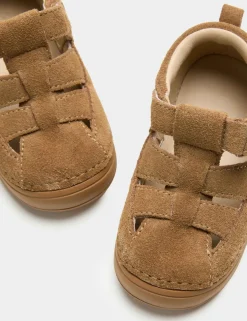 Kids' First Walker Suede Fisherman Sandals (2-5 Small)
