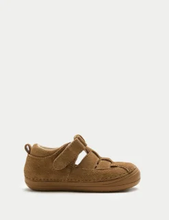 Kids' First Walker Suede Fisherman Sandals (2-5 Small)