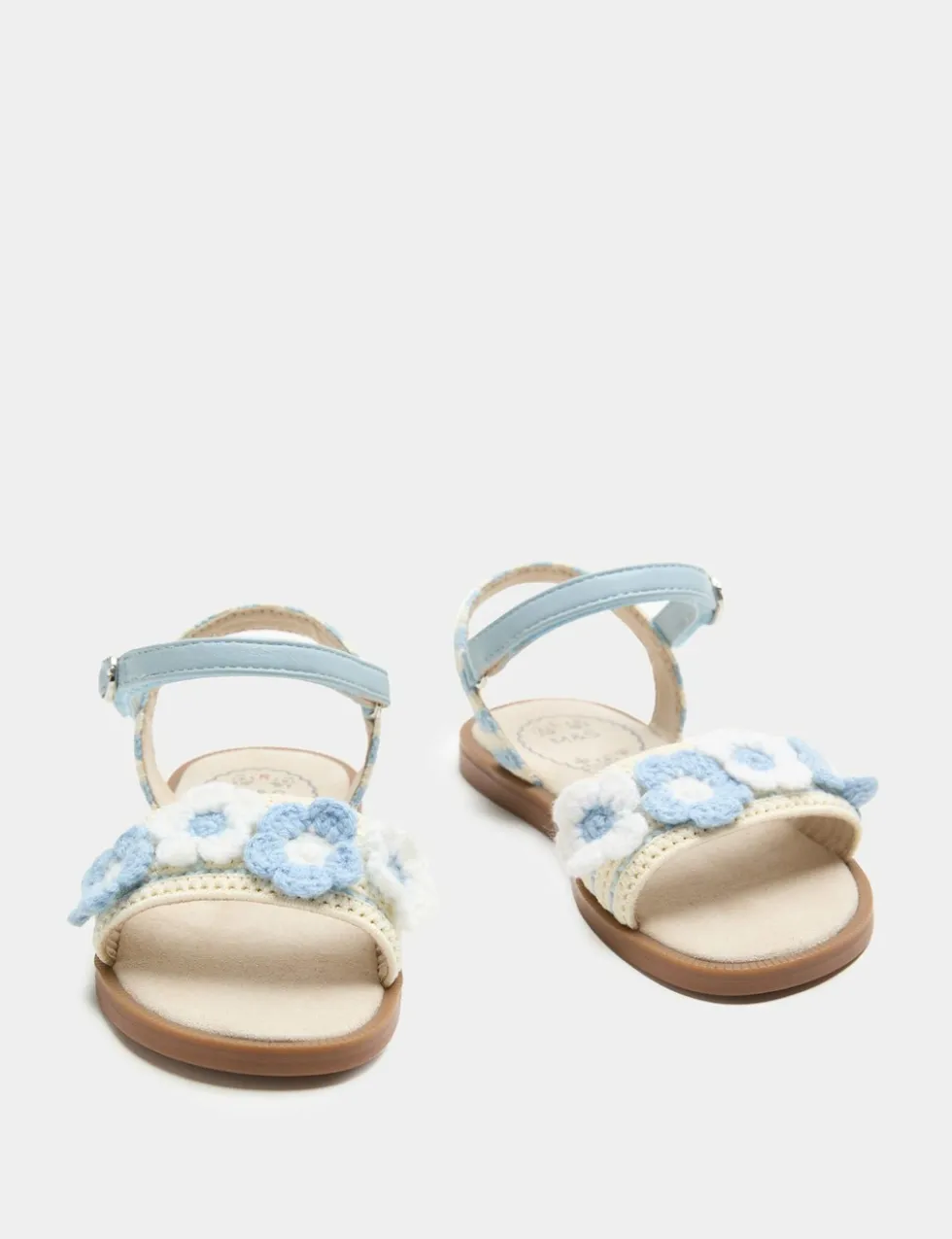 Kids' Floral Crochet Sandals (4 Small-2 Large)